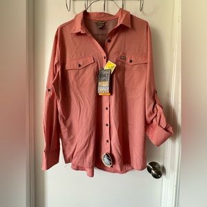 Ariat Work - Pink/ Salmon button up shirt NEW with Tags
